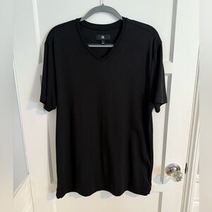 Banana Republic Black Short Sleeve V Neck Tee